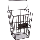 Metal Wire Mesh Hanging Storage Basket 6.5L x 6.5W x 11H