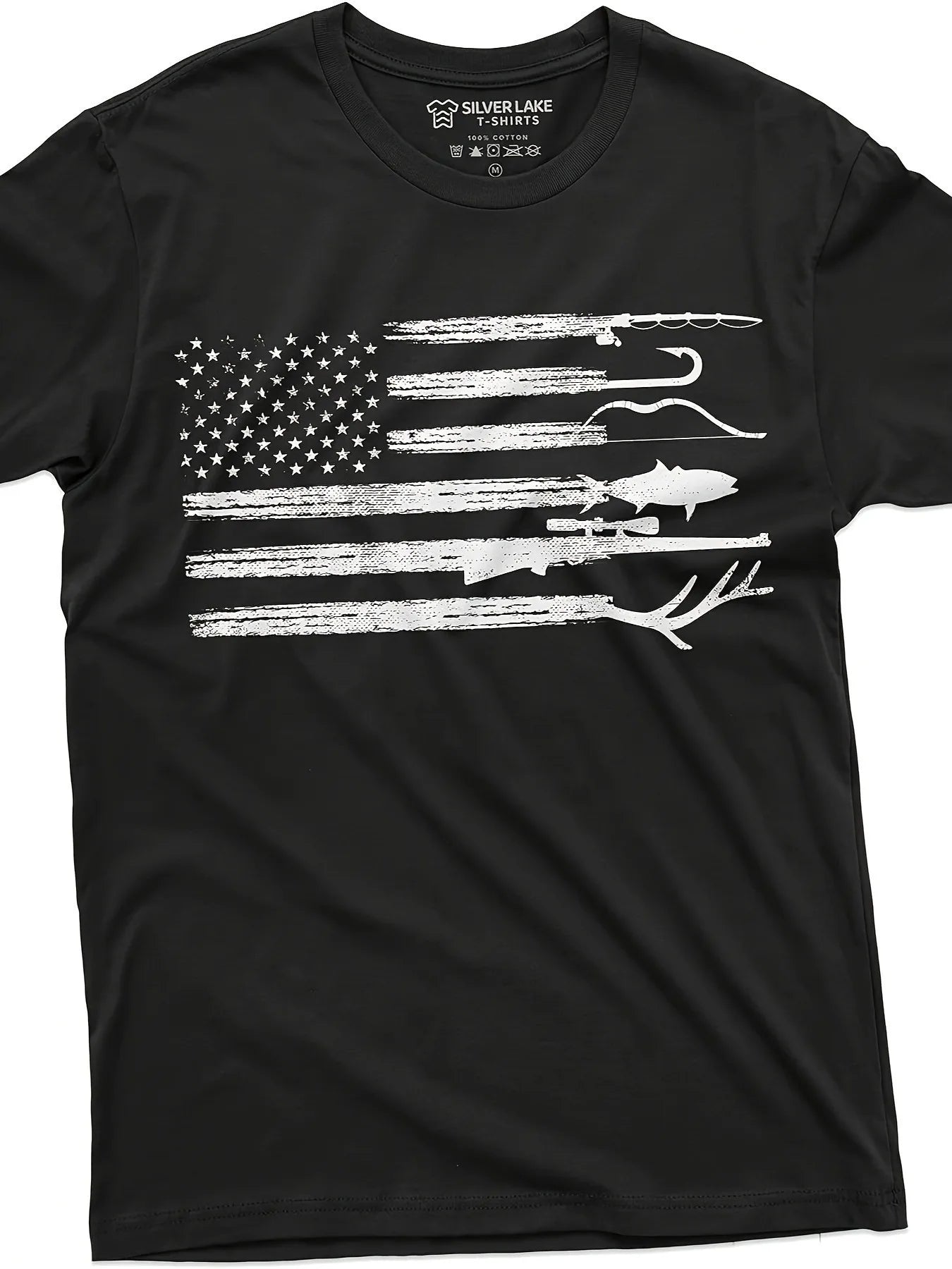 Men's Patriotic American Flag T-Shirt