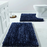 Luxury Shaggy Extra Thick Bathroom Rugs - 2 Piece Set