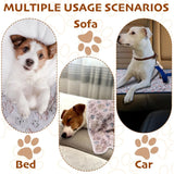 3 Fluffy Premium Fleece Dog Blankets - 23x16 inches