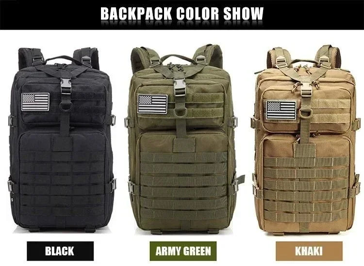 50L Tactical Backpacks - Molle Pack for Hiking
