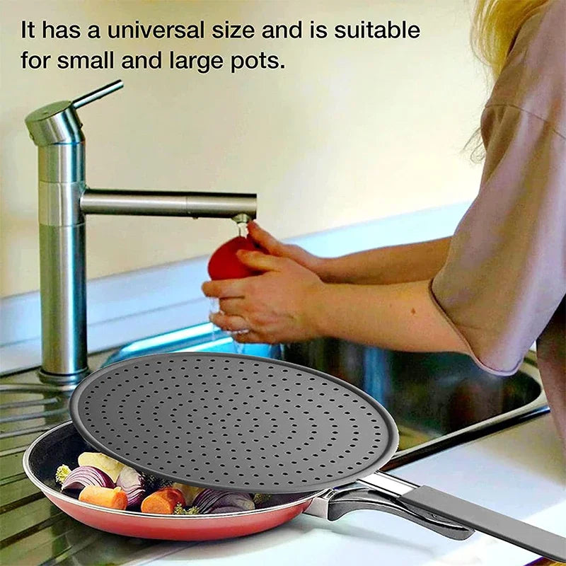 Universal Silicone Kitchen Splatter Screen and Drain Board