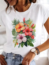 Women's Loose Tropical T-shirt