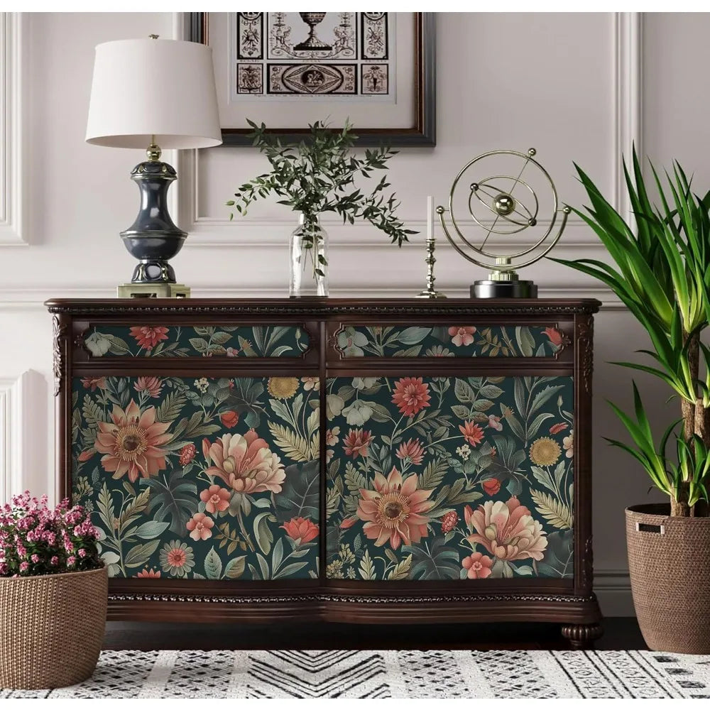 Vintage Floral Peel and Stick Wallpaper