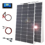 12V Flexible Waterproof Solar Panel Kit with Controller