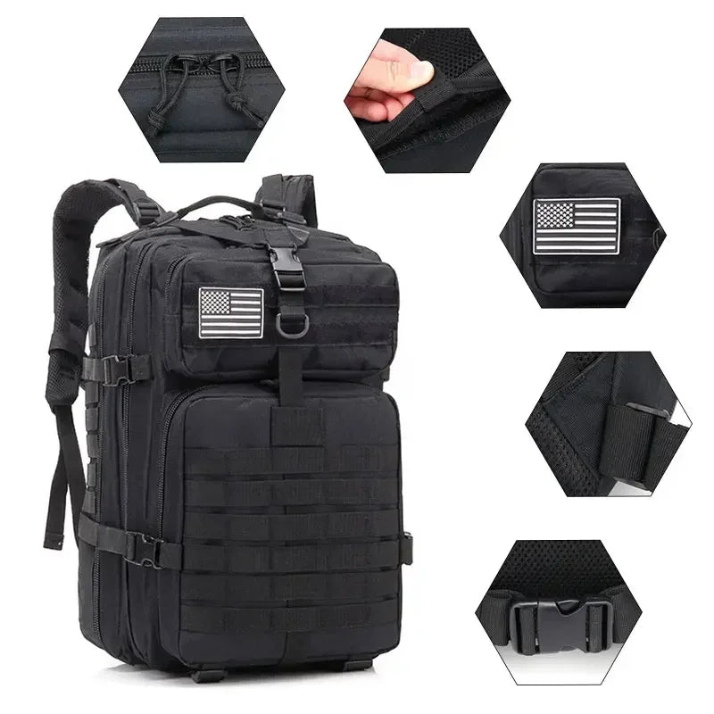 50L Tactical Backpacks - Molle Pack for Hiking
