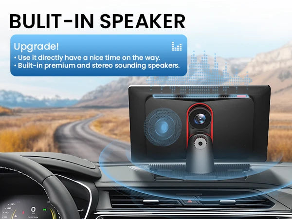9-inch CarPlay 4K+1080P, 64GB memory