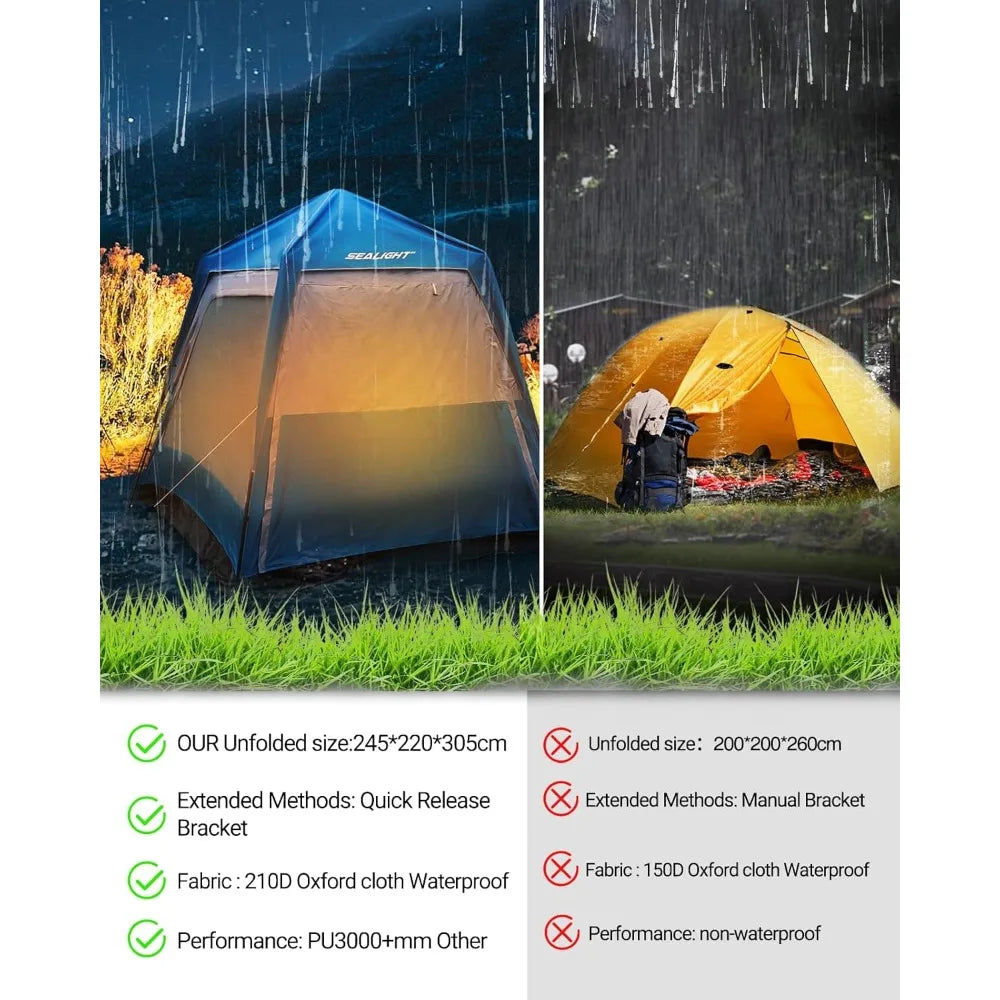 4-6 Person SUV Pop-up Tent for Family Camping & Road Trips