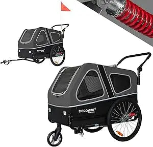XL Pet Bike Trailer & Stroller for Dogs Up to 100 lbs