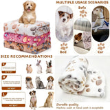 3 Fluffy Premium Fleece Dog Blankets - 23x16 inches