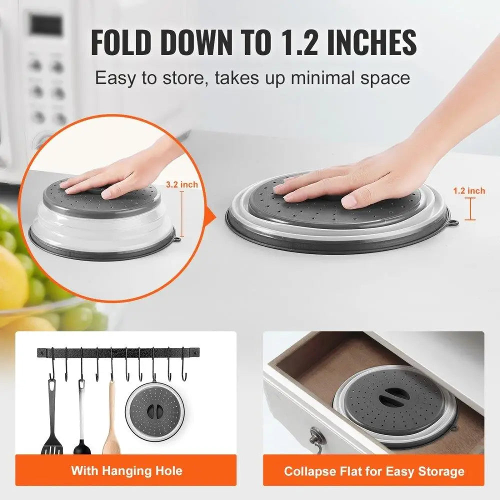 2PCS Microwave Splatter Cover 10.4-Inch
