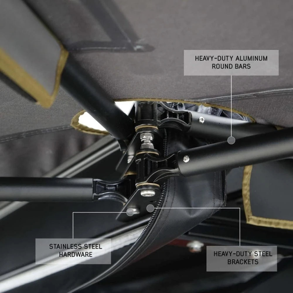 Dark Gray Drivers Side 270-degree Awning