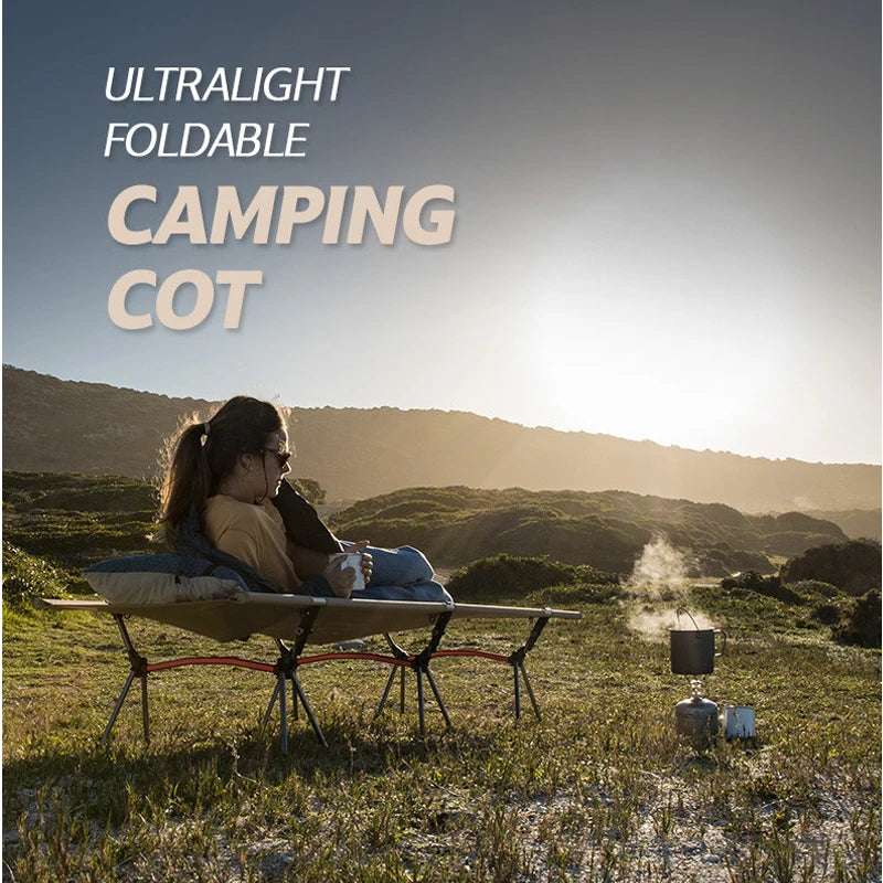 Ultralight Camping Cot with Leg Extenders