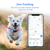 GPS Waterproof Tracker for Pets - Smart Locator with App