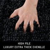 Luxury Shaggy Extra Thick Bathroom Rugs - 2 Piece Set