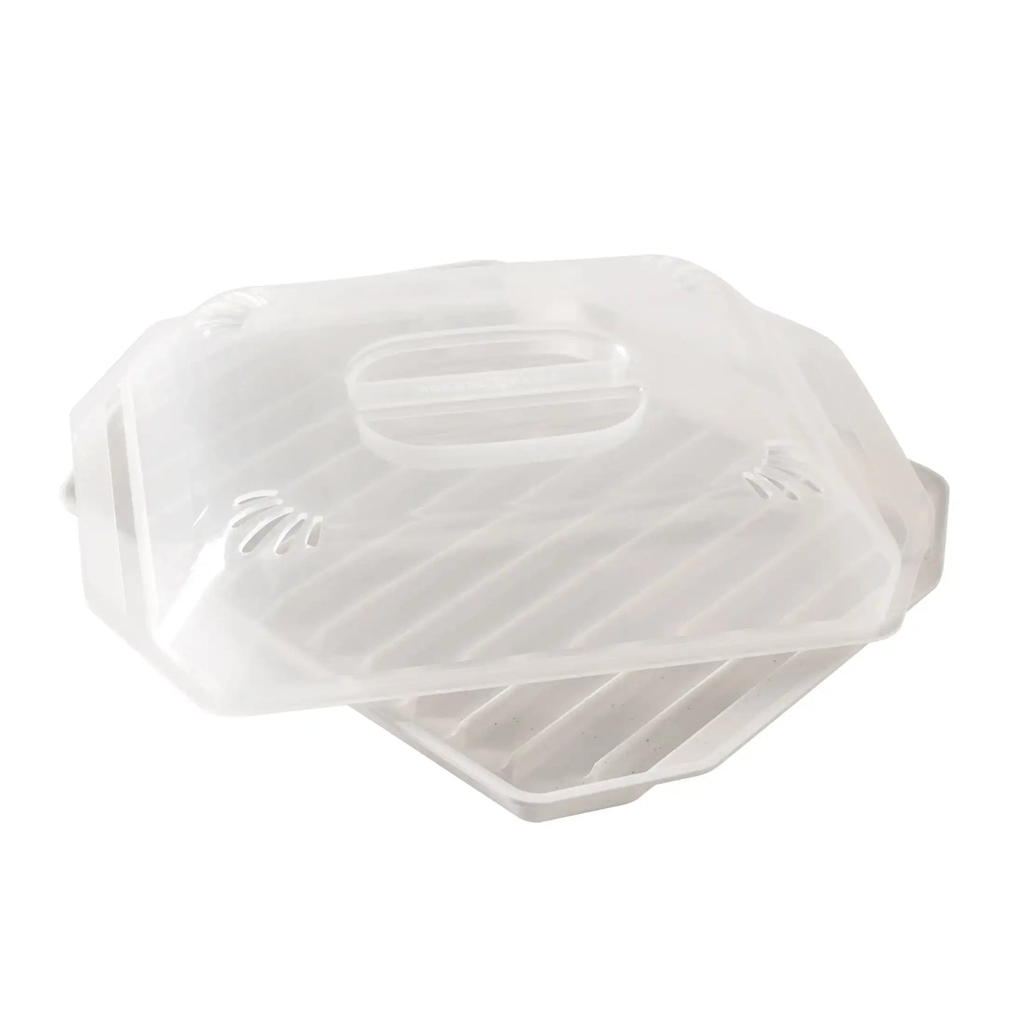 Microwave Safe Covered Bacon Rack with Lid