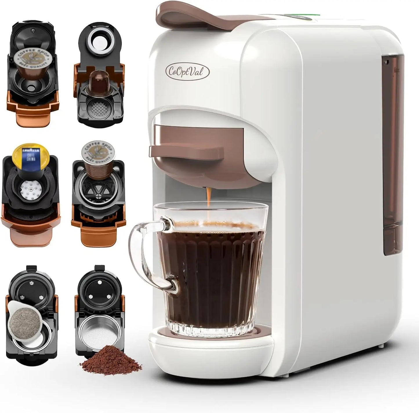 19-Bar Small Espresso Machine & Coffee Machine