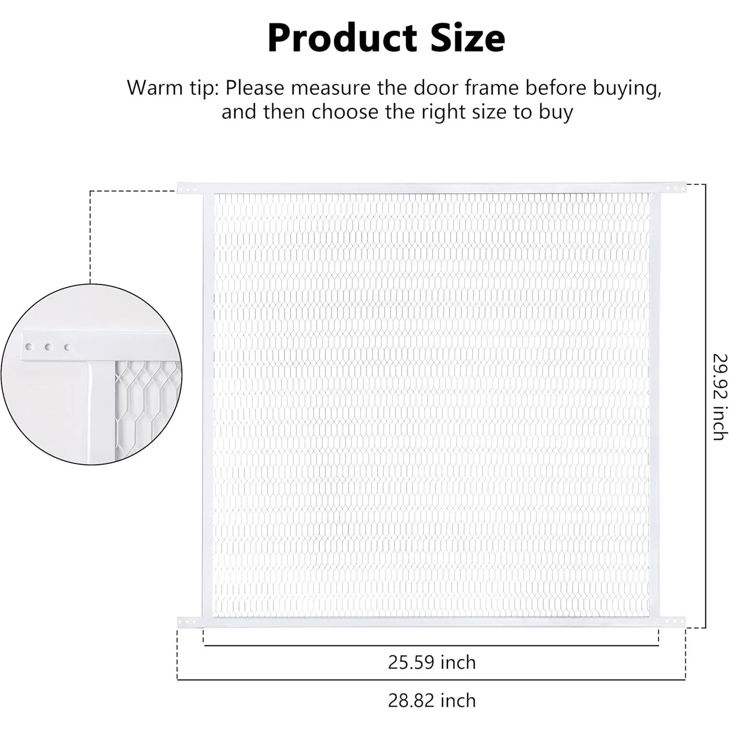 Guardian Steel Pet Grille Screen Door Protector