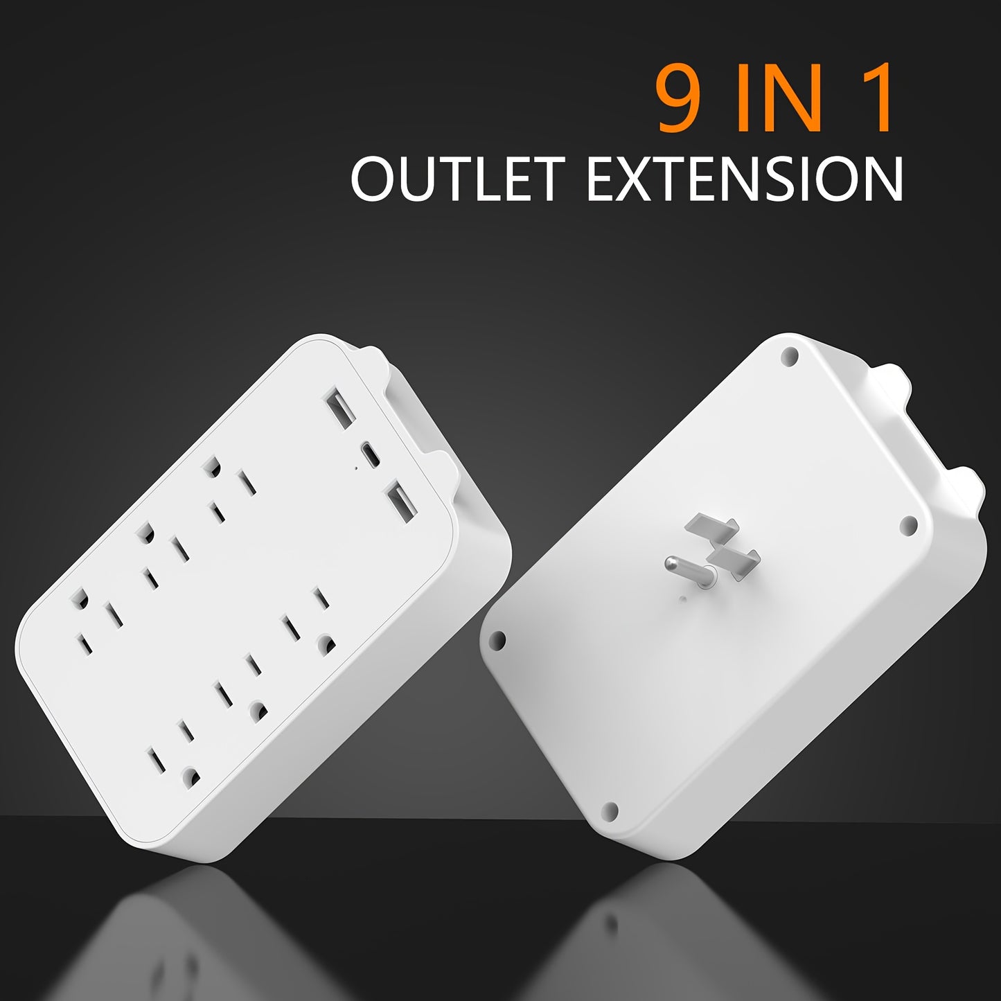 Power Strip with 3 USB Ports (1 USB-C), 6 Outlets