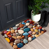 1pc Colorful Pebble Pattern Doorway Mat