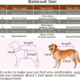 Reflective Waterproof Dog Raincoat with Hood