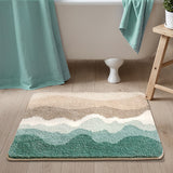 1pc Ultra Soft Flannel Bathroom Mat - Non-Slip