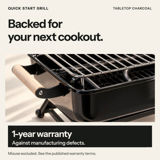 Quick Start Grill - Ready to Grill in About 6 Minutes
