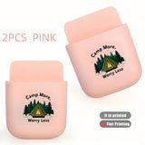 2pcs Camping Wall-Mounted Phone Holder
