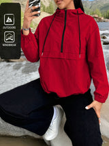 Plus Size Women's Casual Hooded Sweatshirt