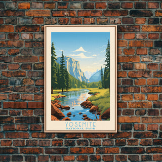 Yosemite National Park California Travel Art