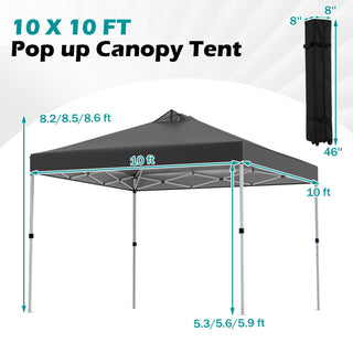 10' x 10' Outdoor Commercial Pop-up Canopy Tent