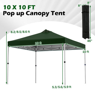 10' x 10' Outdoor Commercial Pop-up Canopy Tent