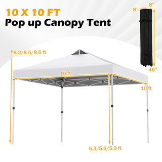 10' x 10' Outdoor Commercial Pop-up Canopy Tent