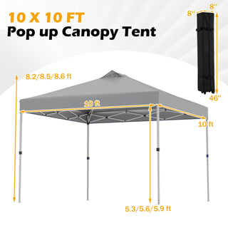 10' x 10' Outdoor Commercial Pop-up Canopy Tent