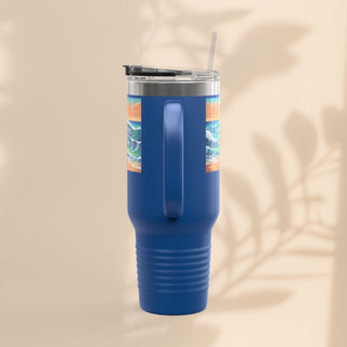 Ocean Wave Insulated Travel Mug – 40 oz