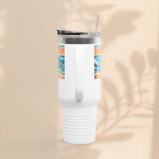 Ocean Wave Insulated Travel Mug – 40 oz