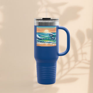 Ocean Wave Insulated Travel Mug – 40 oz