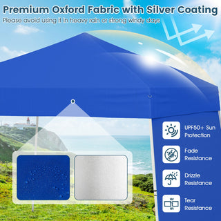 14' x 9.2' Pop-up Canopy Tent with Convertible Sidewalls