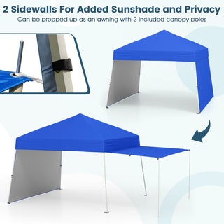 14' x 9.2' Pop-up Canopy Tent with Convertible Sidewalls