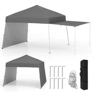 14' x 9.2' Pop-up Canopy Tent with Convertible Sidewalls