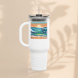 Ocean Wave Insulated Travel Mug – 40 oz