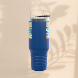 Ocean Wave Insulated Travel Mug – 40 oz