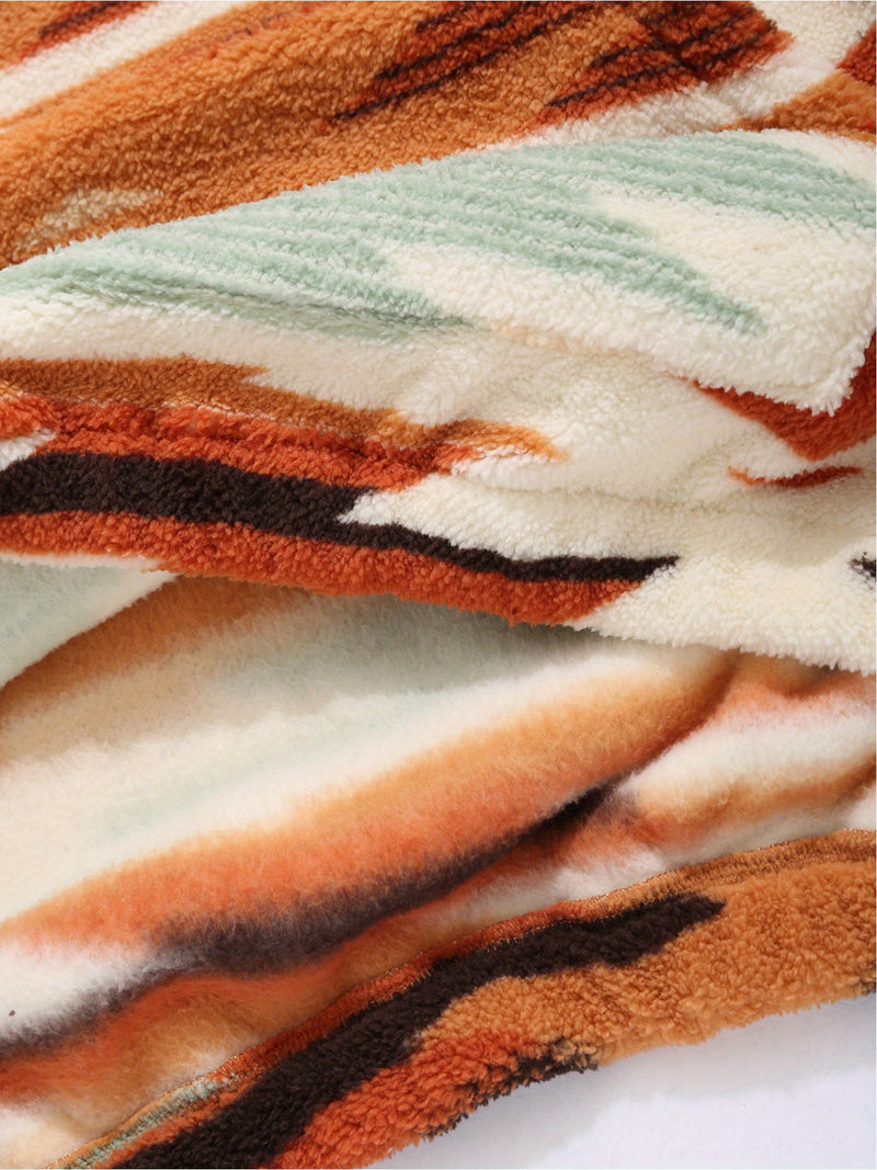 Women's Aztec Tribal Print Fleece Hoodie