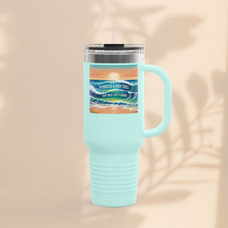 Ocean Wave Insulated Travel Mug – 40 oz