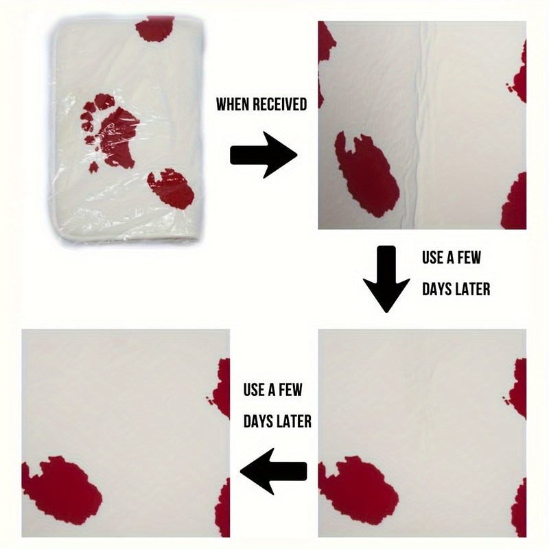 1pc Coastal Beach Themed Washable Polyester Doormat with Starfish Design