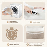 Large Rectangle Woven Basket - 3 Colors