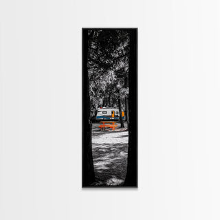 Camper Life, Rustic Travel Decor, Canvas Print,