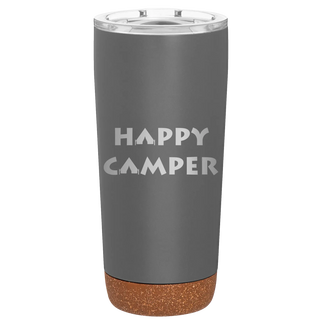 Happy Camper 20 oz Tumbler | Storm Gray