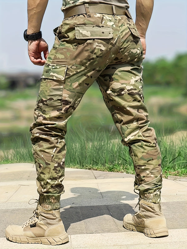 Men's Camouflage Cargo Pants | Multi-Pocket Tactical Workwear
