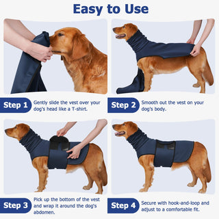 2-in-1 Dog Anxiety/Calming Vest with Hood